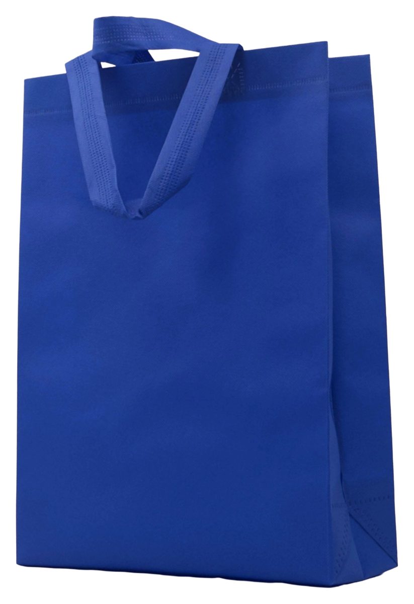 Box bag spunbond HBPA JAE Packindo Global warna biru, berdiri tegak sendiri